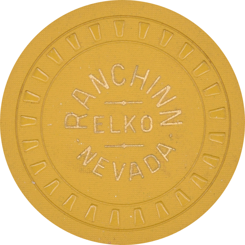 Ranchinn Casino Elko Nevada $100 Chip 1940s