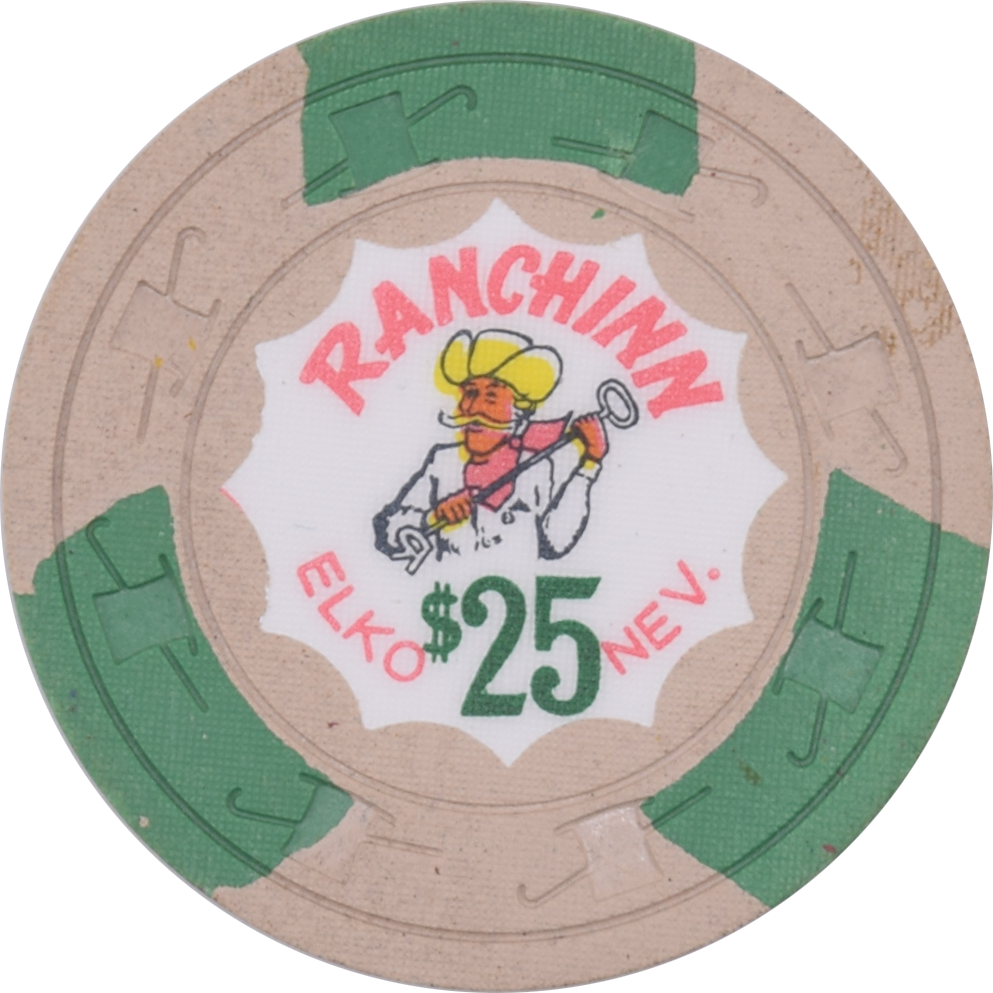 Ranchinn Casino Elko Nevada $25 Chip 1960