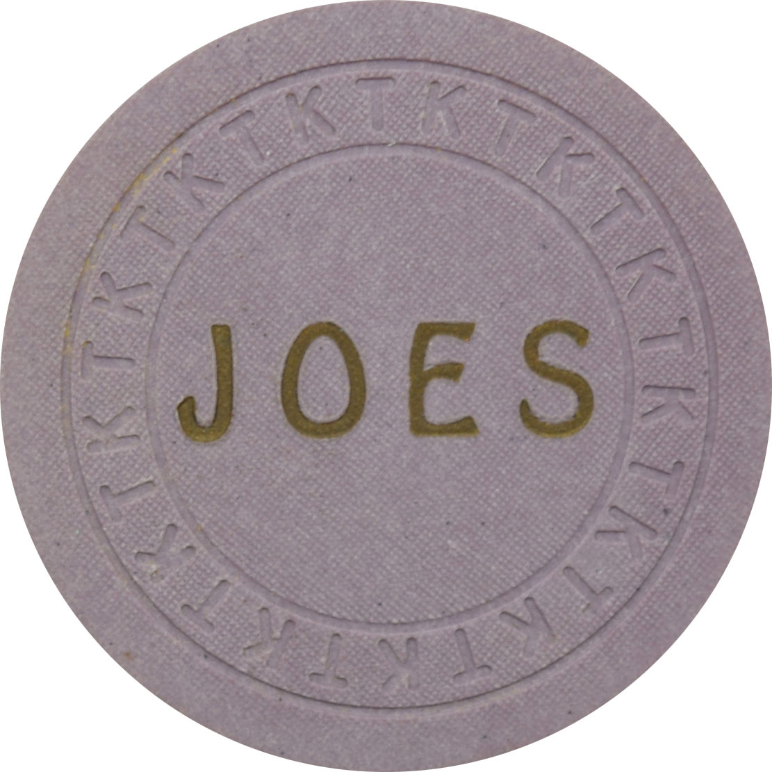 Joe's (Tavern) Casino Hawthorne Nevada $5 Chip 1950s