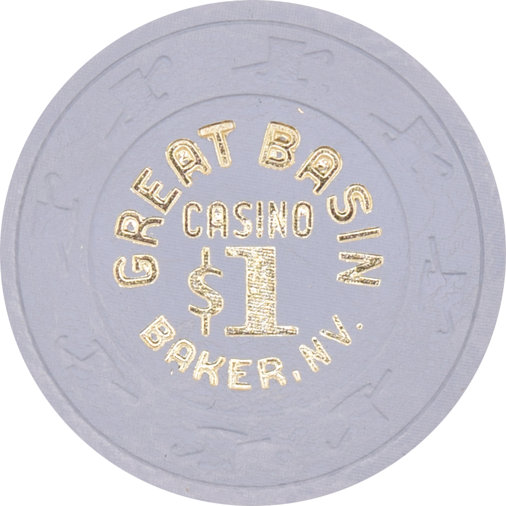 Great Basin Casino Baker Nevada $1 Chip 1981