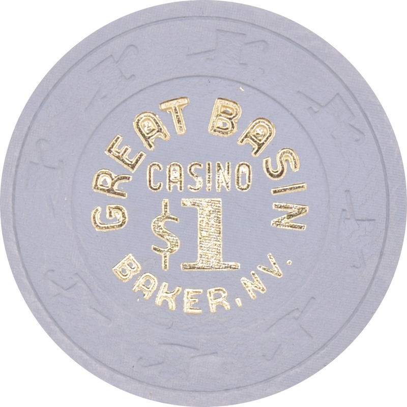 Great Basin Casino Baker Nevada $1 Chip 1981