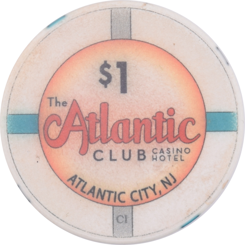 Atlantic Club Casino Hotel New Jersey $1 Chip
