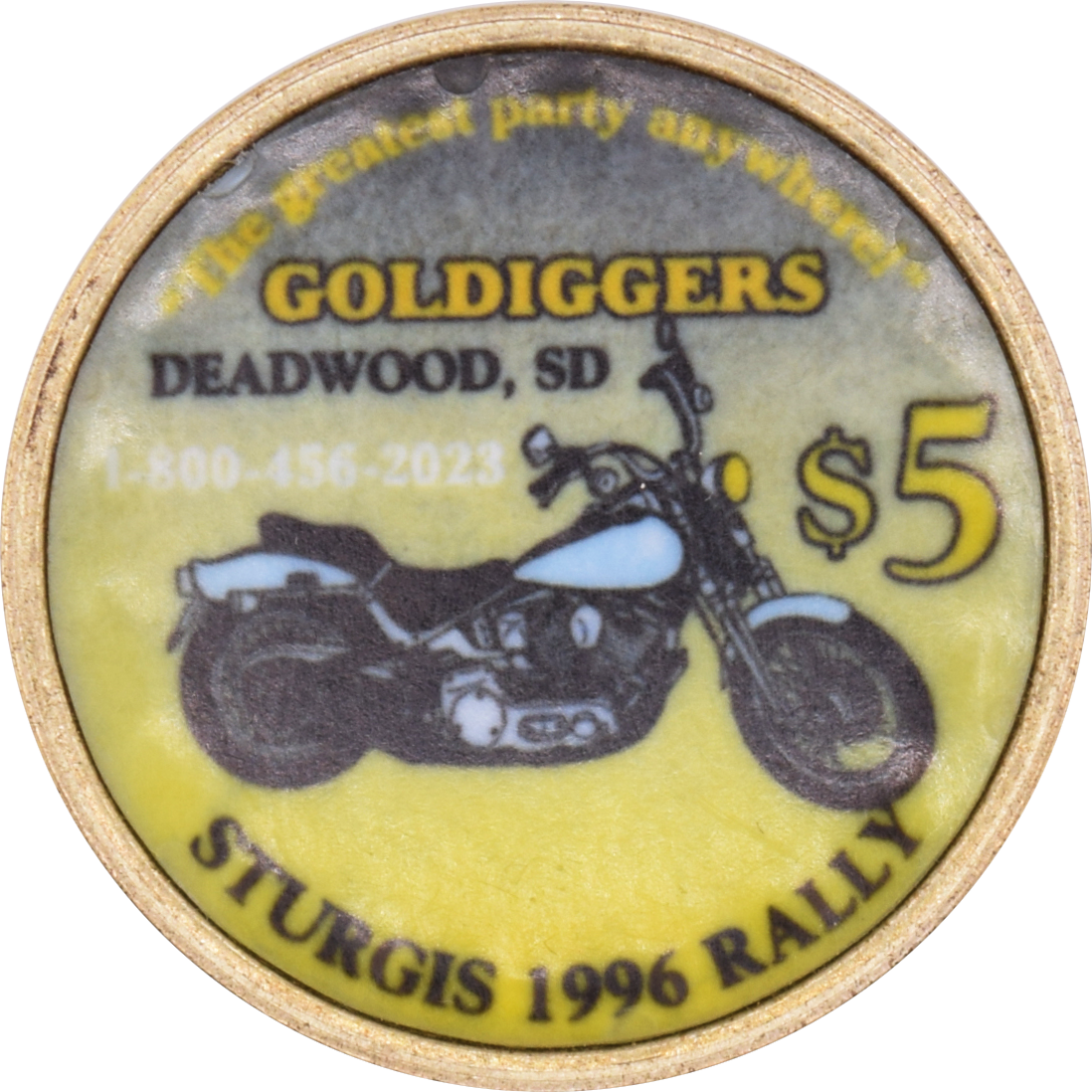 Goldiggers Casino Deadwood South Dakota $5 Token