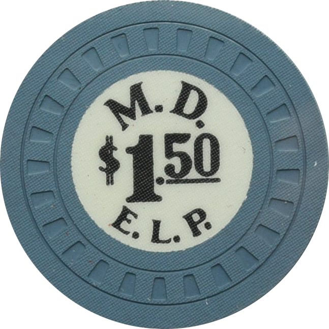 M.D. (Habana-Madrid Casino) Havana Cuba $1.50 Chip