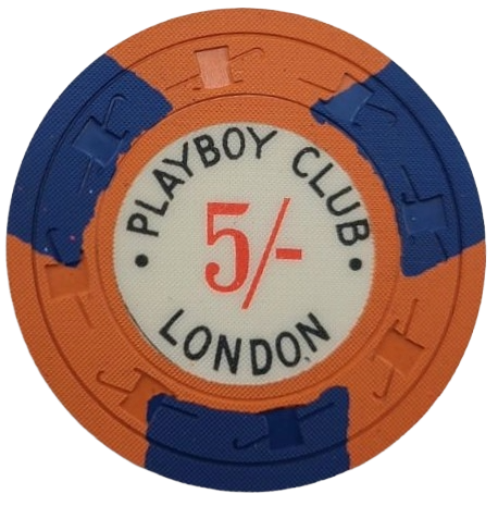Playboy Club Casino London England 5 Shillings Chip
