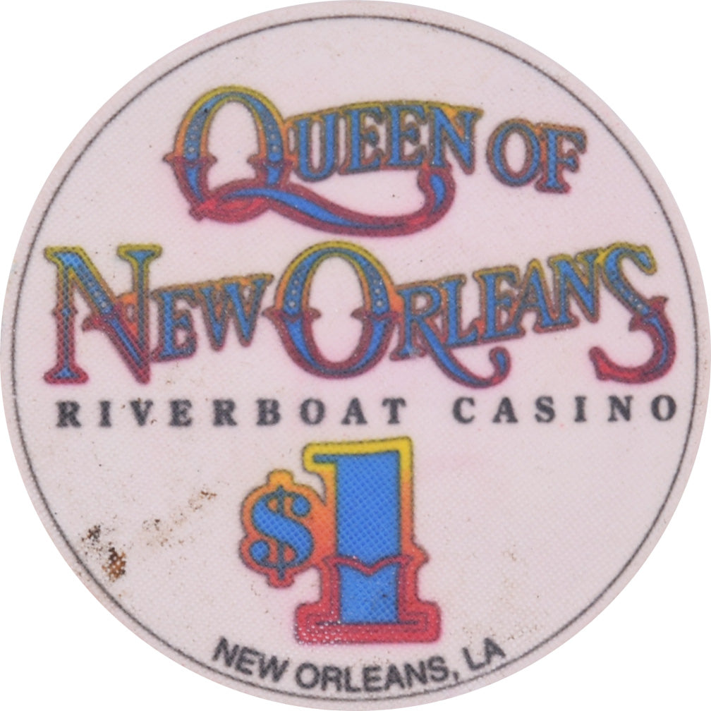 Hilton Queen of New Orleans Riverboat Casino New Orleans Louisiana $1 Secondary Chip