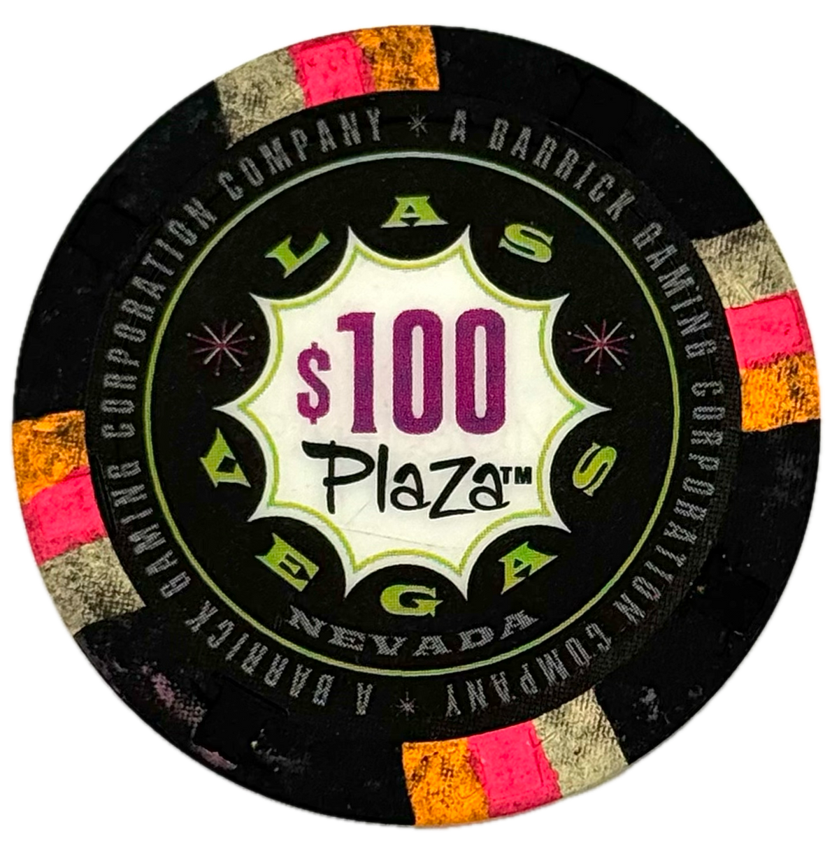 Plaza Casino Las Vegas NV $100 Chip 2004