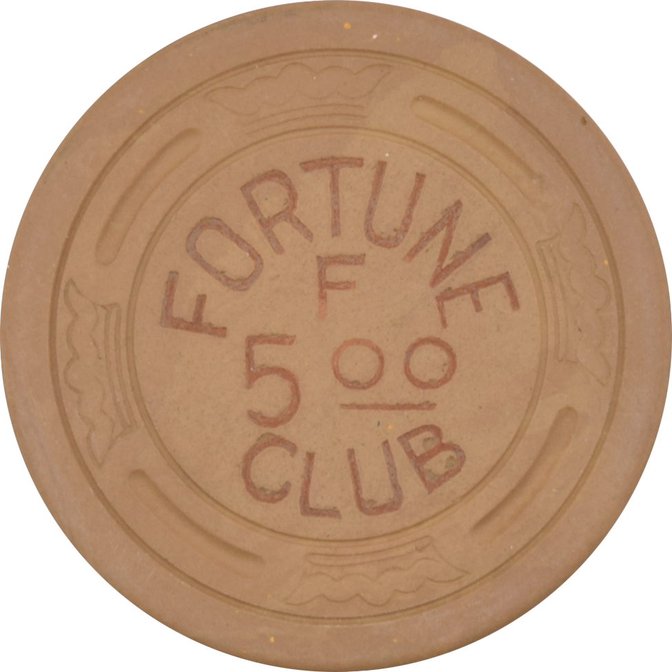 Fortune Club Casino Gardena California $5 Chip