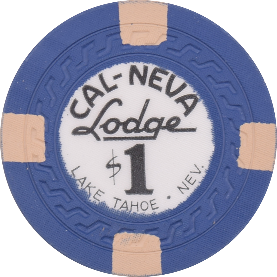 Cal-Neva Lodge Casino Lake Tahoe Nevada $1 Chip 1958