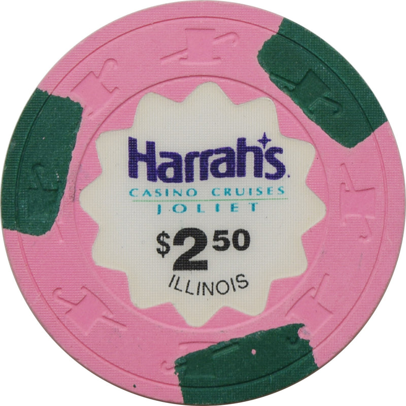 Harrah's Casino Joliet Illinois $2.50 Chip