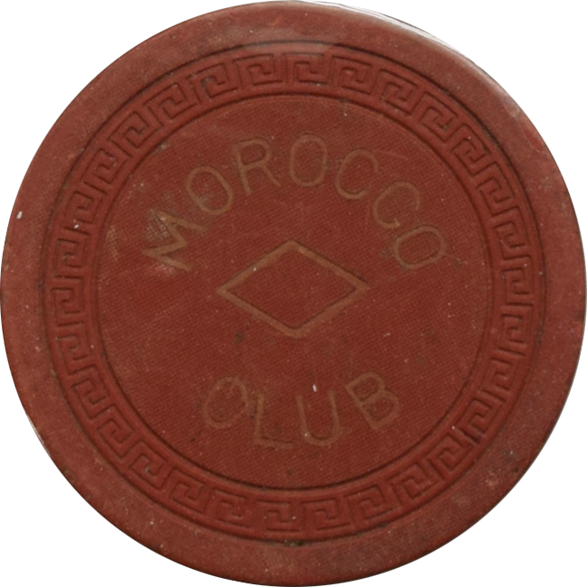 Morocco Club Casino Habana Cuba Red Diamond Roulette Chip