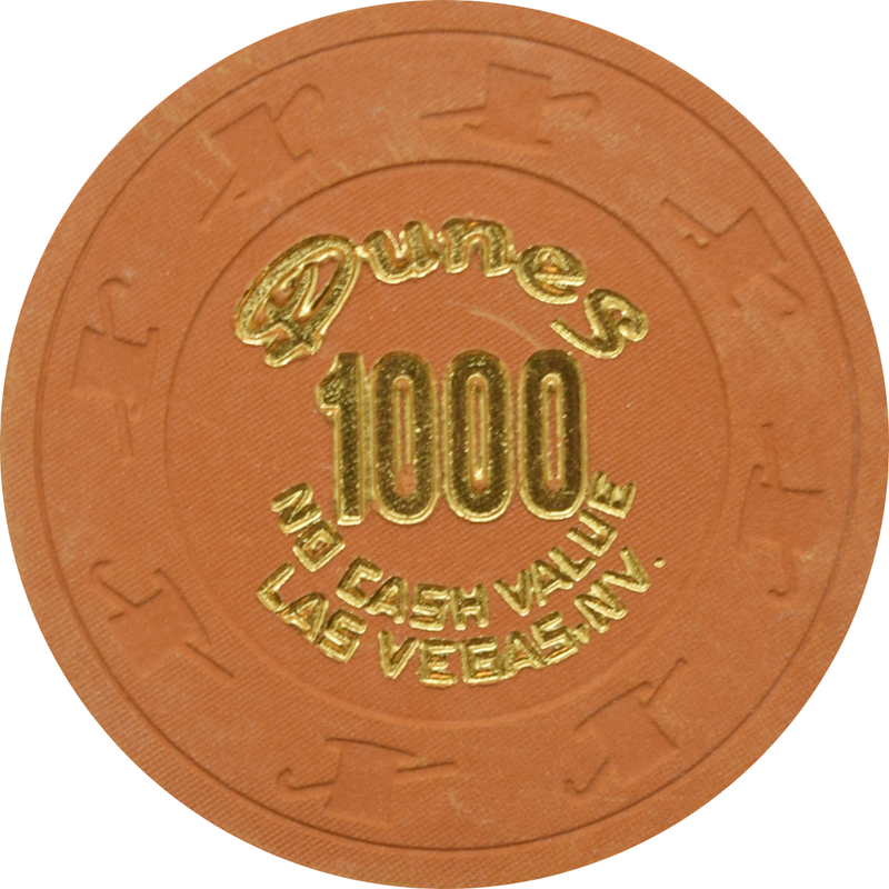 Dunes Casino Las Vegas Nevada $1000 NCV Chip 1980s