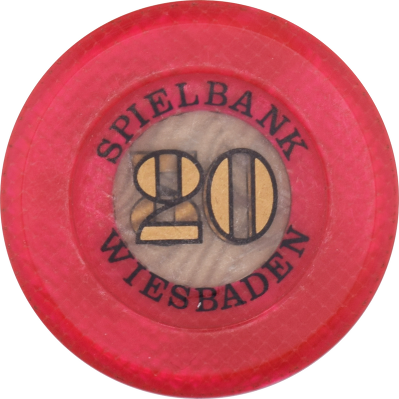 Spielbank Wiesbaden Casino Wiesbaden Germany 20 DEM 36mm Jeton 1991-2001