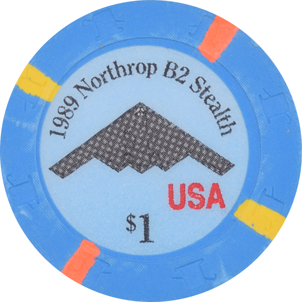 1989 Northrop B2 Stealth Bomber USA Paulson RHC Fantasy Chip