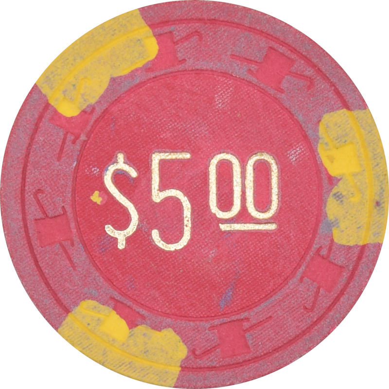 Hi-Lo Club Casino Porterville California $5 Chip