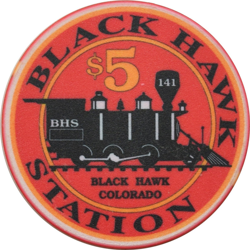 Black Hawk Station Casino Black Hawk Colorado $5 Millennium Chip