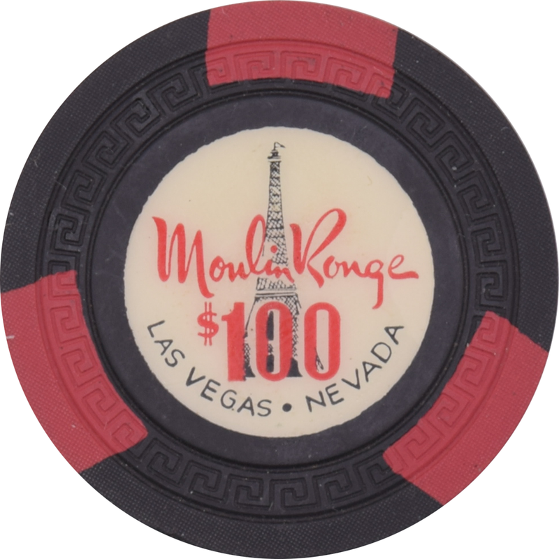 Moulin Rouge Casino Las Vegas Nevada $100 Chip 1957