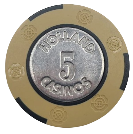 Holland Casinos Netherlands 5 Chip Coin Inlay
