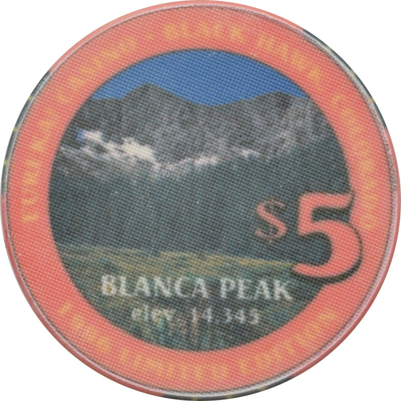 Eureka Casino Black Hawk Colorado $5 Blanca Peak Chip 1996