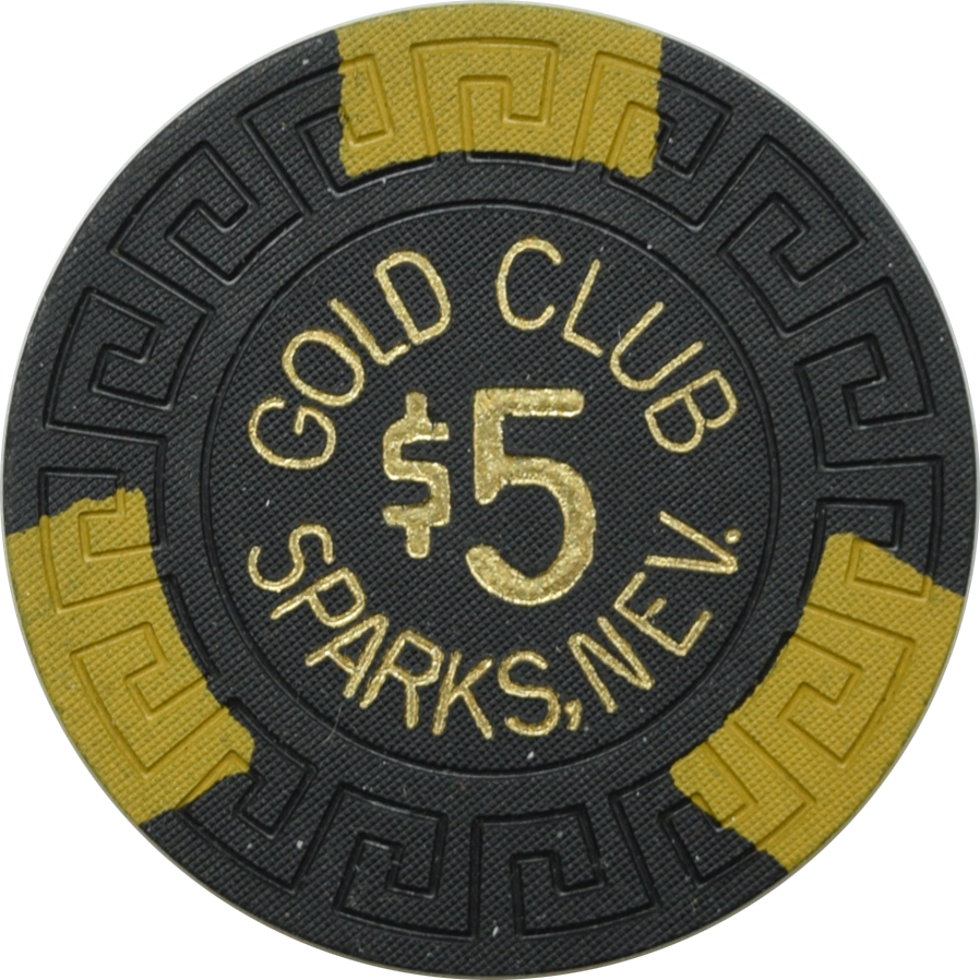 Gold Club Casino Sparks Nevada $5 Chip 1972