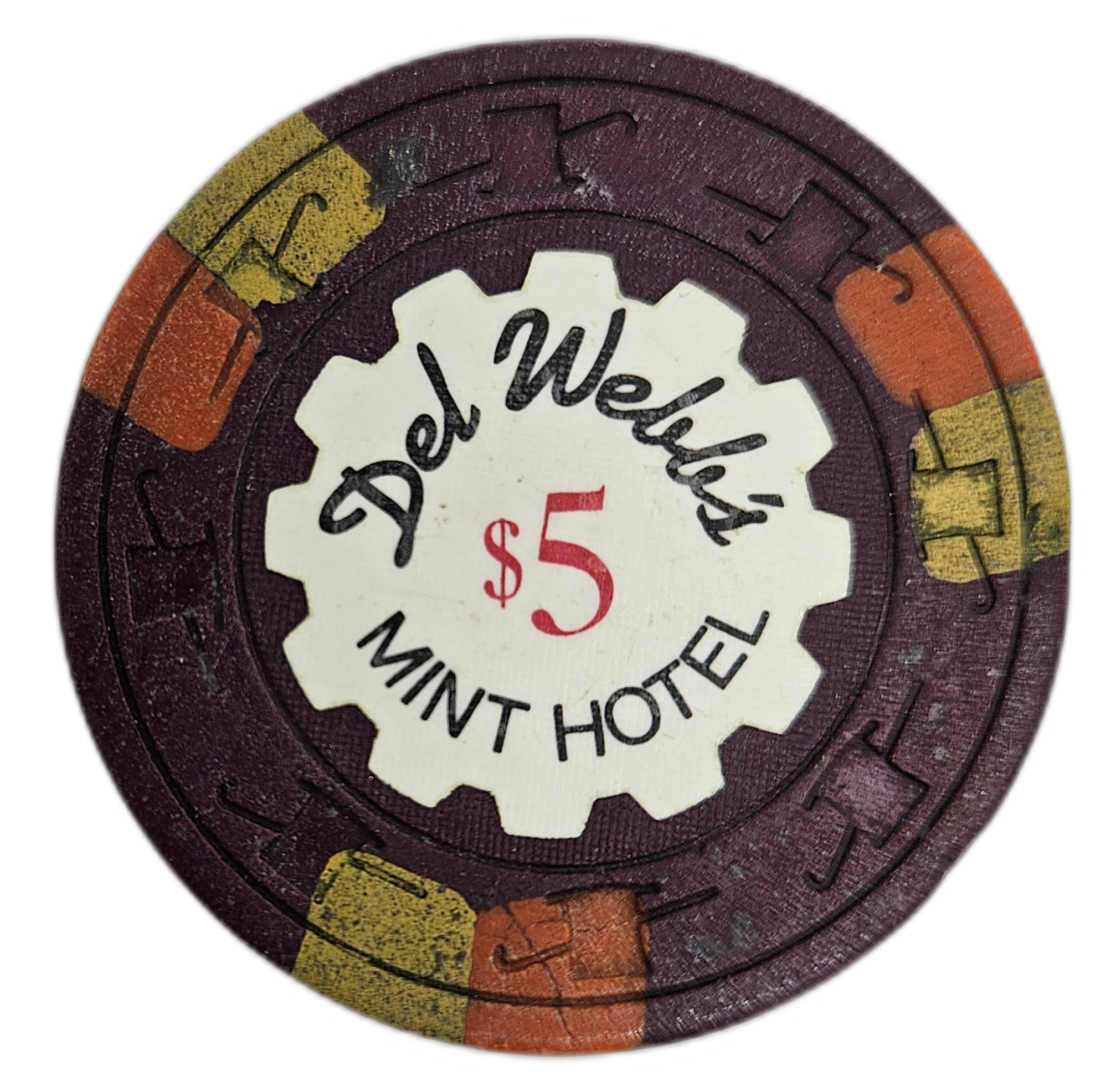 The Mint Del Webb's Casino Las Vegas NV $5 Chip 1960s