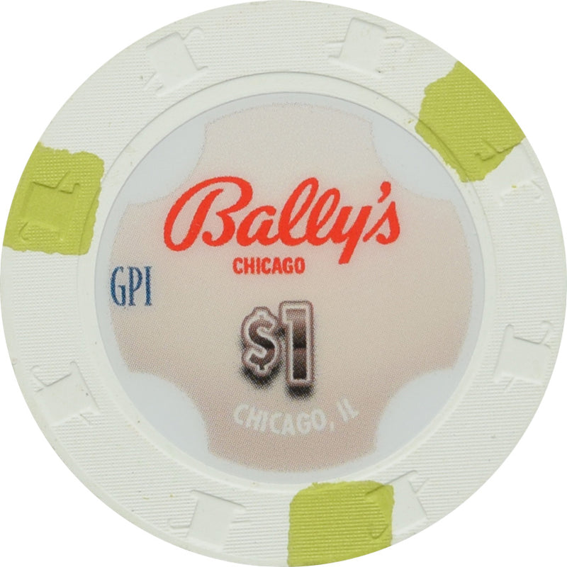 Bally's Casino Chicago Illinois $1 Chip