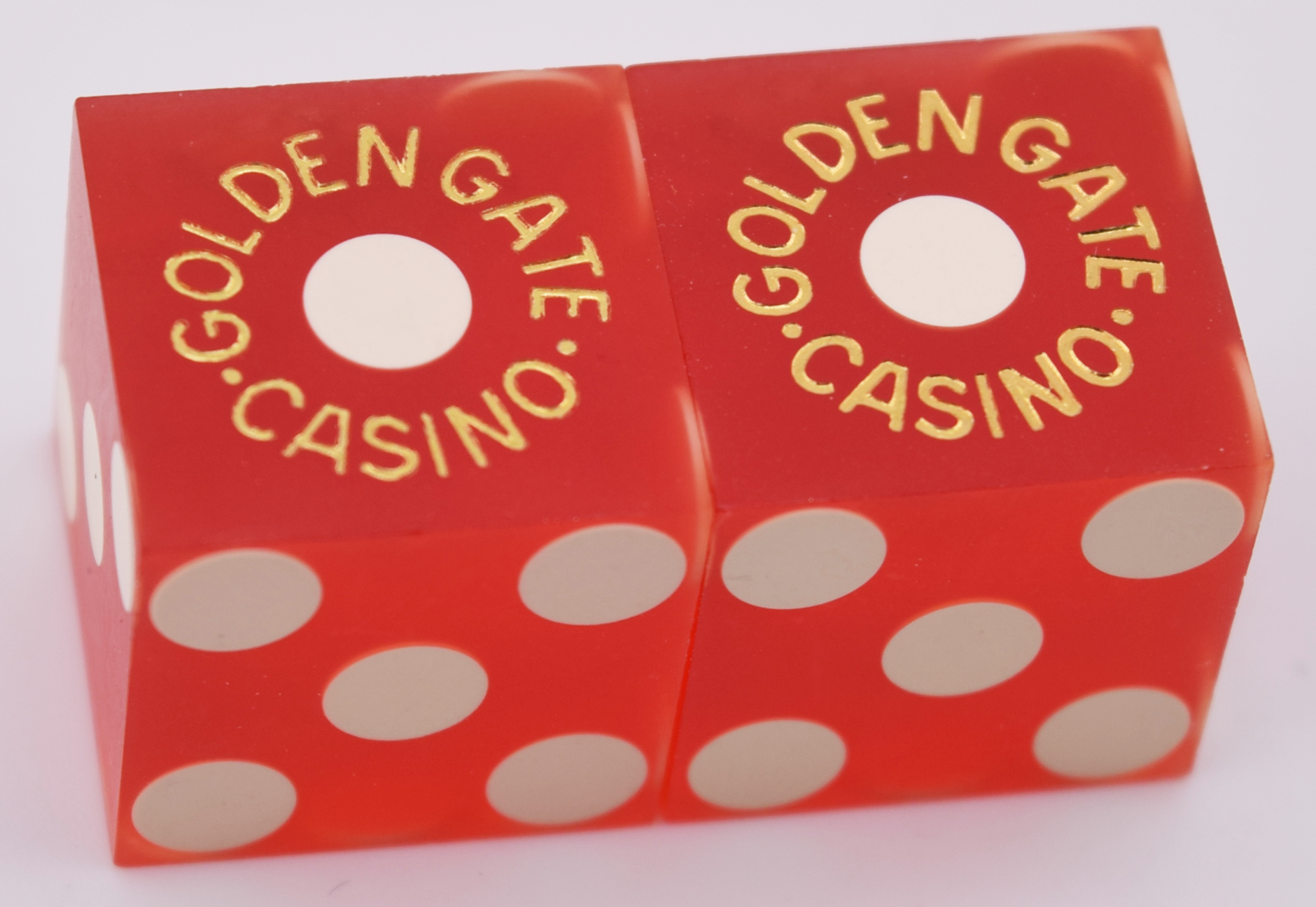 Golden Gate Las Vegas Casino Pair of Dice 1980s