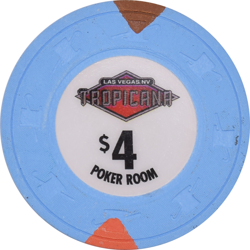 Tropicana Casino Las Vegas Nevada $4 Poker Chip 2008