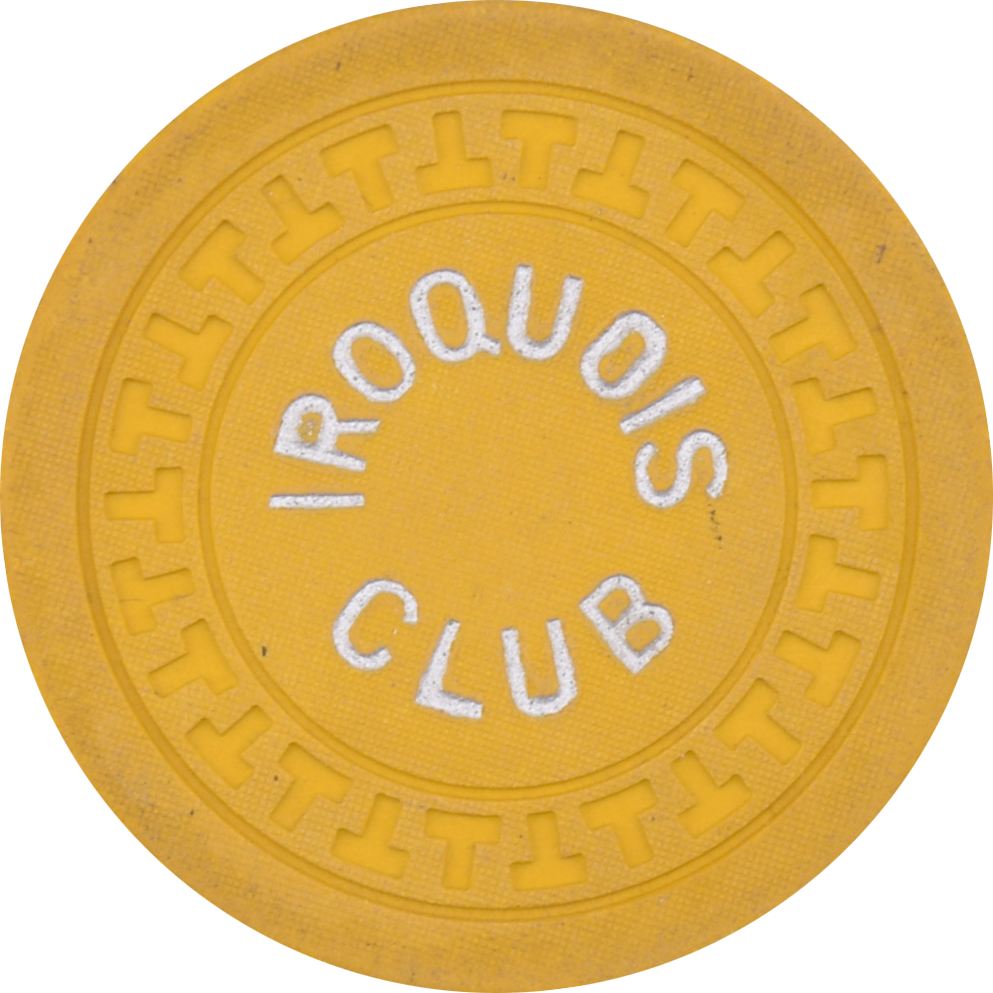 Iroquois Club Illegal Casino Louisville Kentucky Yellow Chip