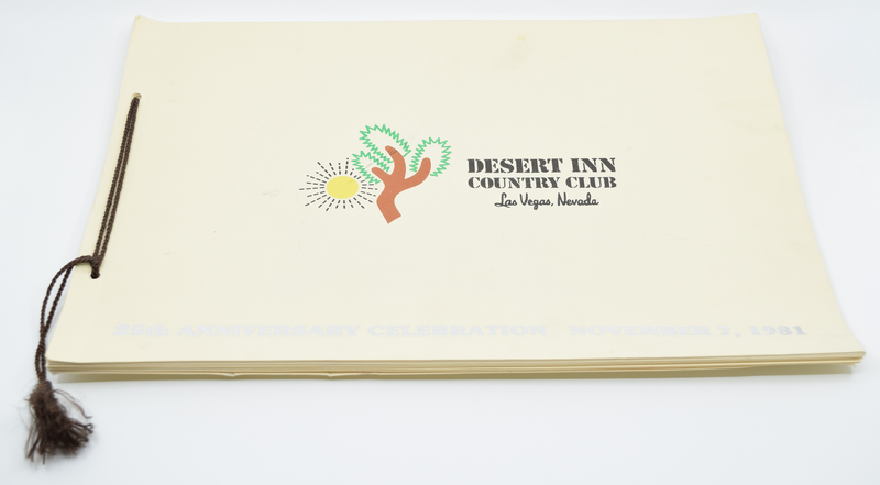 Desert Inn Country Club & Casino Las Vegas Nevada 25th Anniversary Celebration Book