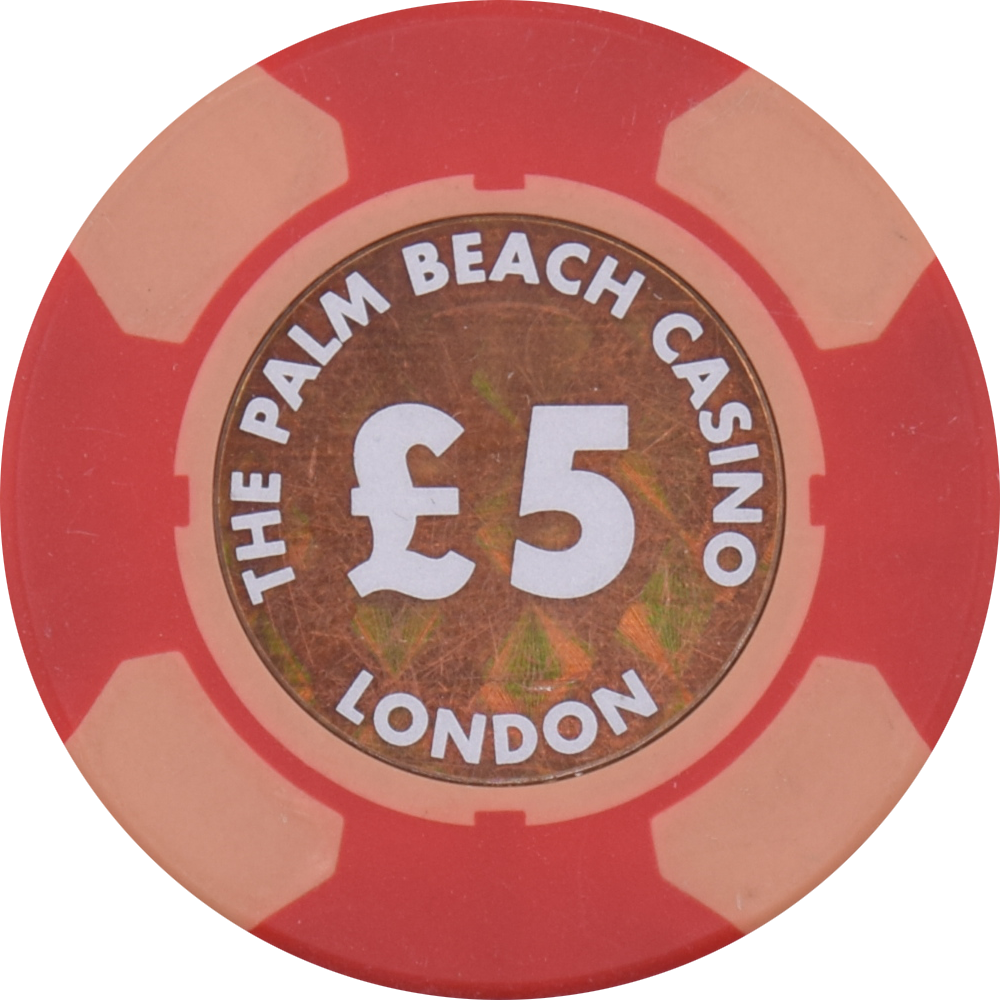 Palm Beach Casino London United Kingdom UK £5 BG Chip