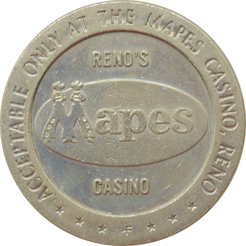 Mapes Casino Reno Nevada $1 Token 1967