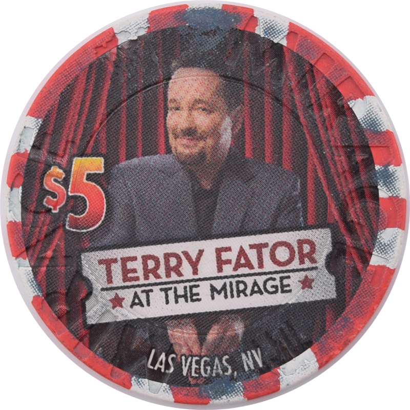 Mirage Casino Las Vegas Nevada Terry Fator $5 Chip 2009