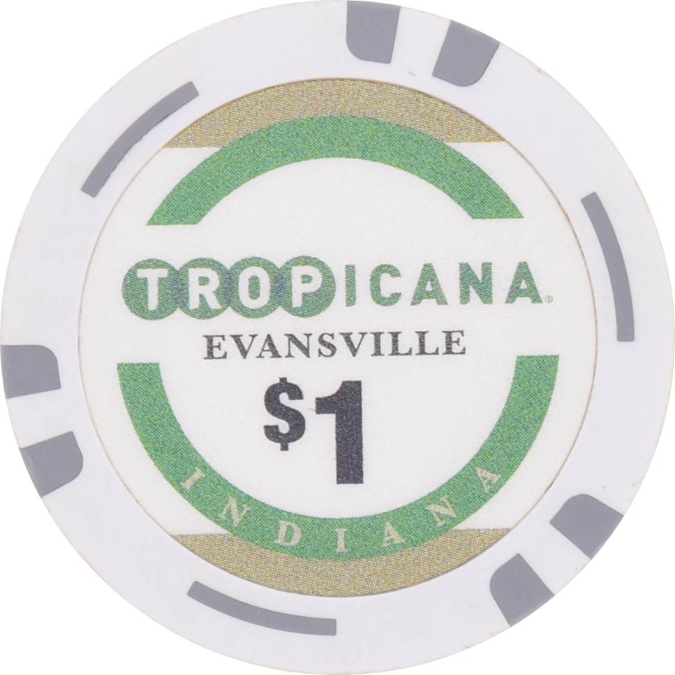 Tropicana Casino Evansville Indiana $1 Chip