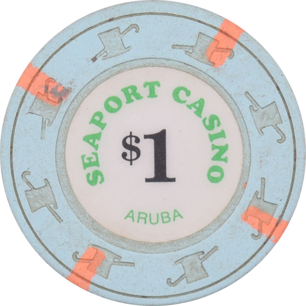 Seaport Casino Oranjestad Aruba $1 Chip