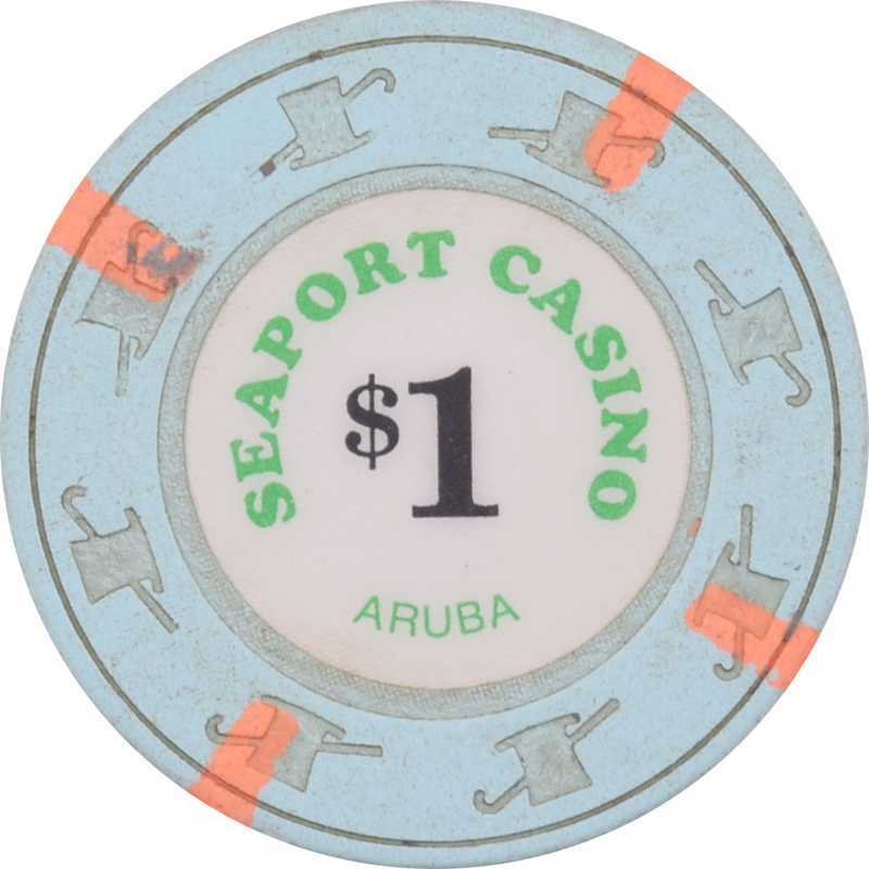 Seaport Casino Oranjestad Aruba $1 Chip