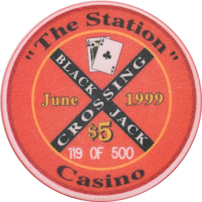 Black Hawk Station Casino Black Hawk Colorado $5 Blackjack Crossing Chip