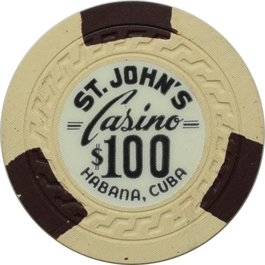 St. John's Casino Havana Cuba $100 Chip