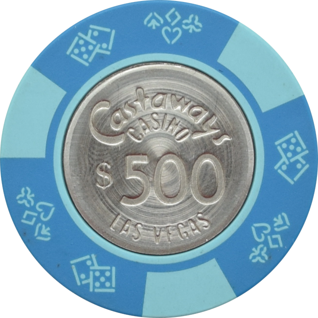 Castaways Casino Las Vegas Nevada $500 Chip 1990s (Spun Coin)