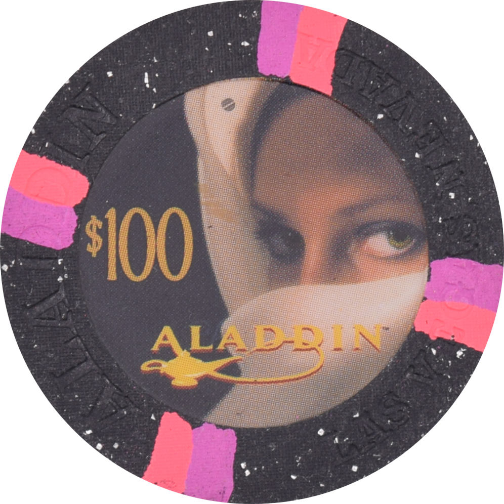 Aladdin Resort & Casino Las Vegas Nevada $100 Chip 2000