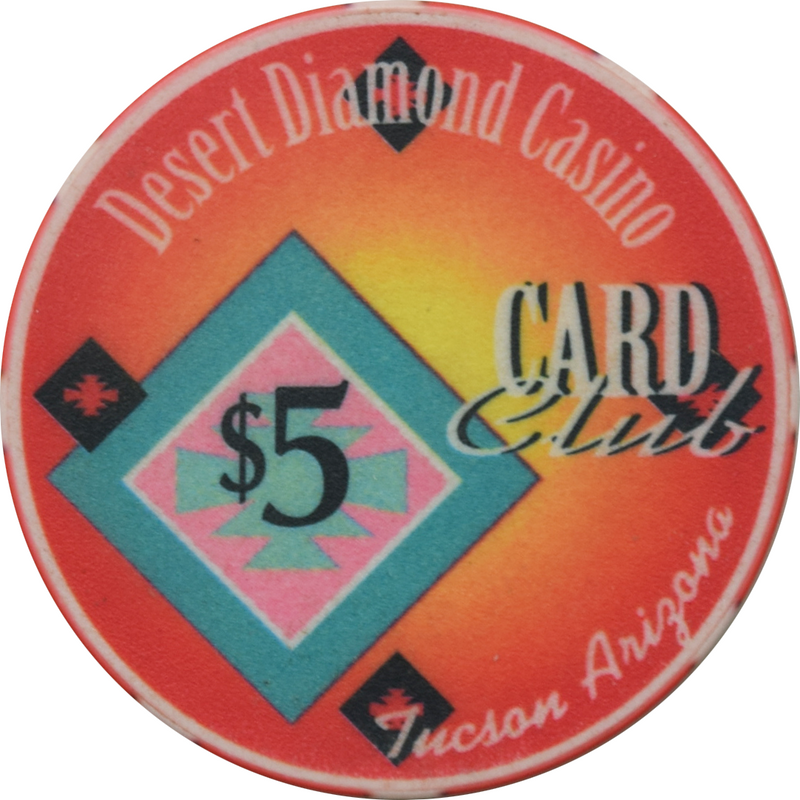 Desert Diamond Casino Tucson Arizona $5 Chip