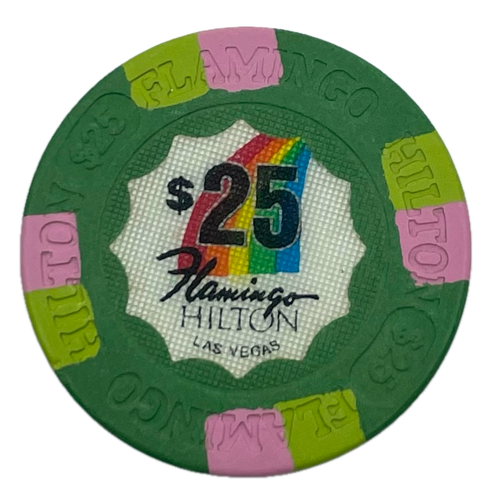 Flamingo Hilton Casino Las Vegas NV $25 Chip 1980s