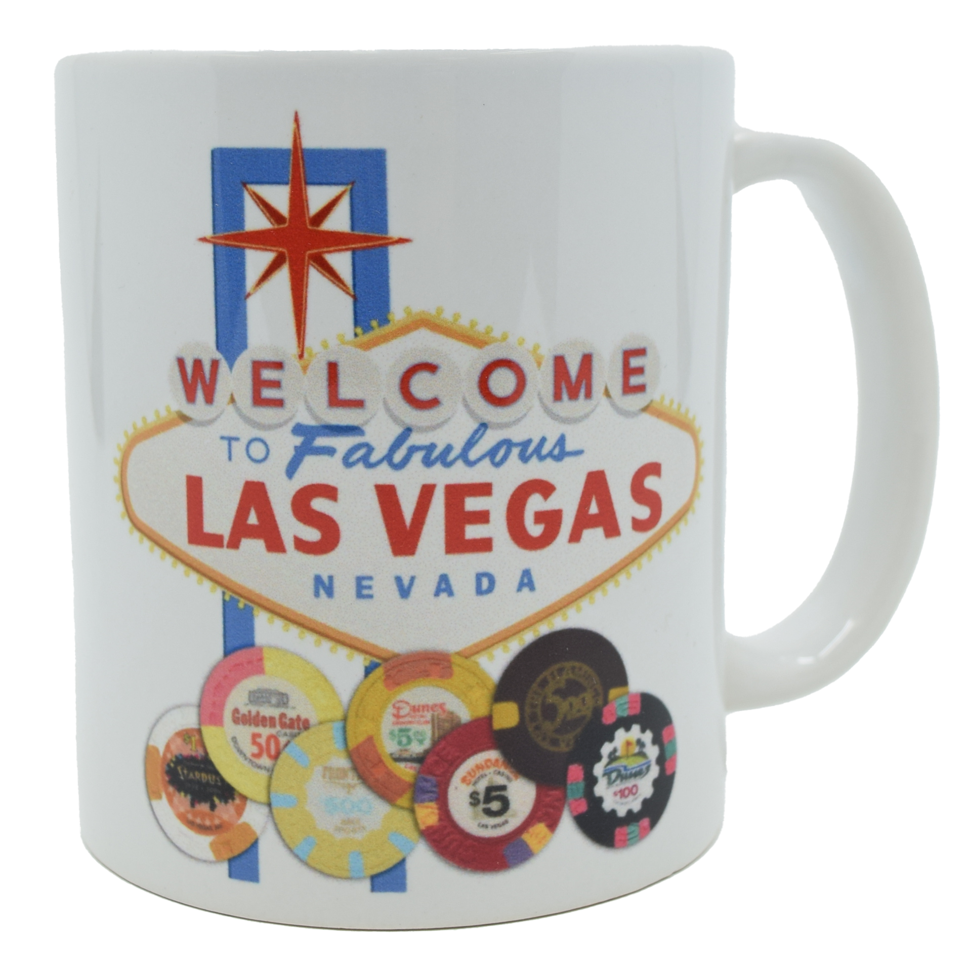 Spinettis Gaming Supplies Las Vegas Sign 11oz Mug