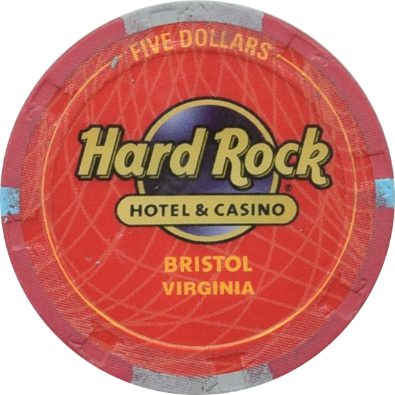 Hard Rock Casino Bristol Virginia $5 Chip 2022