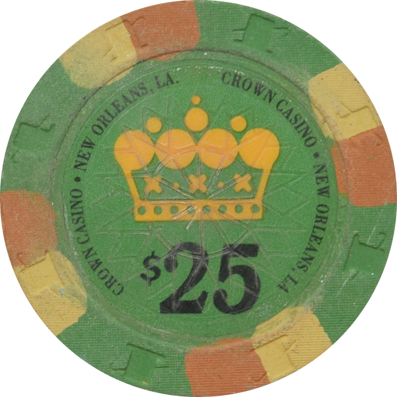 Crown Casino New Orleans Louisiana $25 Cancelled Chip
