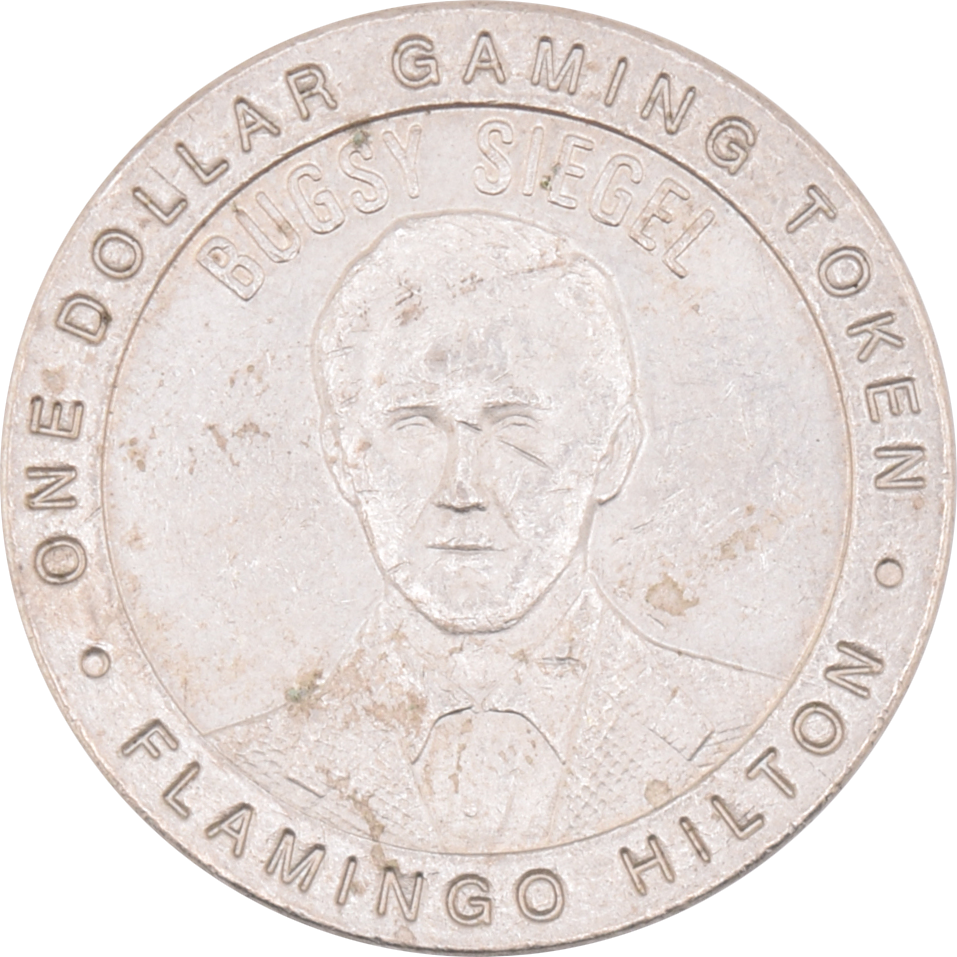 Flamingo Hilton Casino Las Vegas Nevada $1 Bugsy Siegel Token 1997