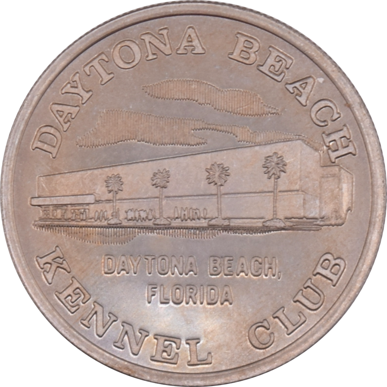 Daytona Beach Kennel Club Casino Miami Florida 50 Cent Gaming Token 1967