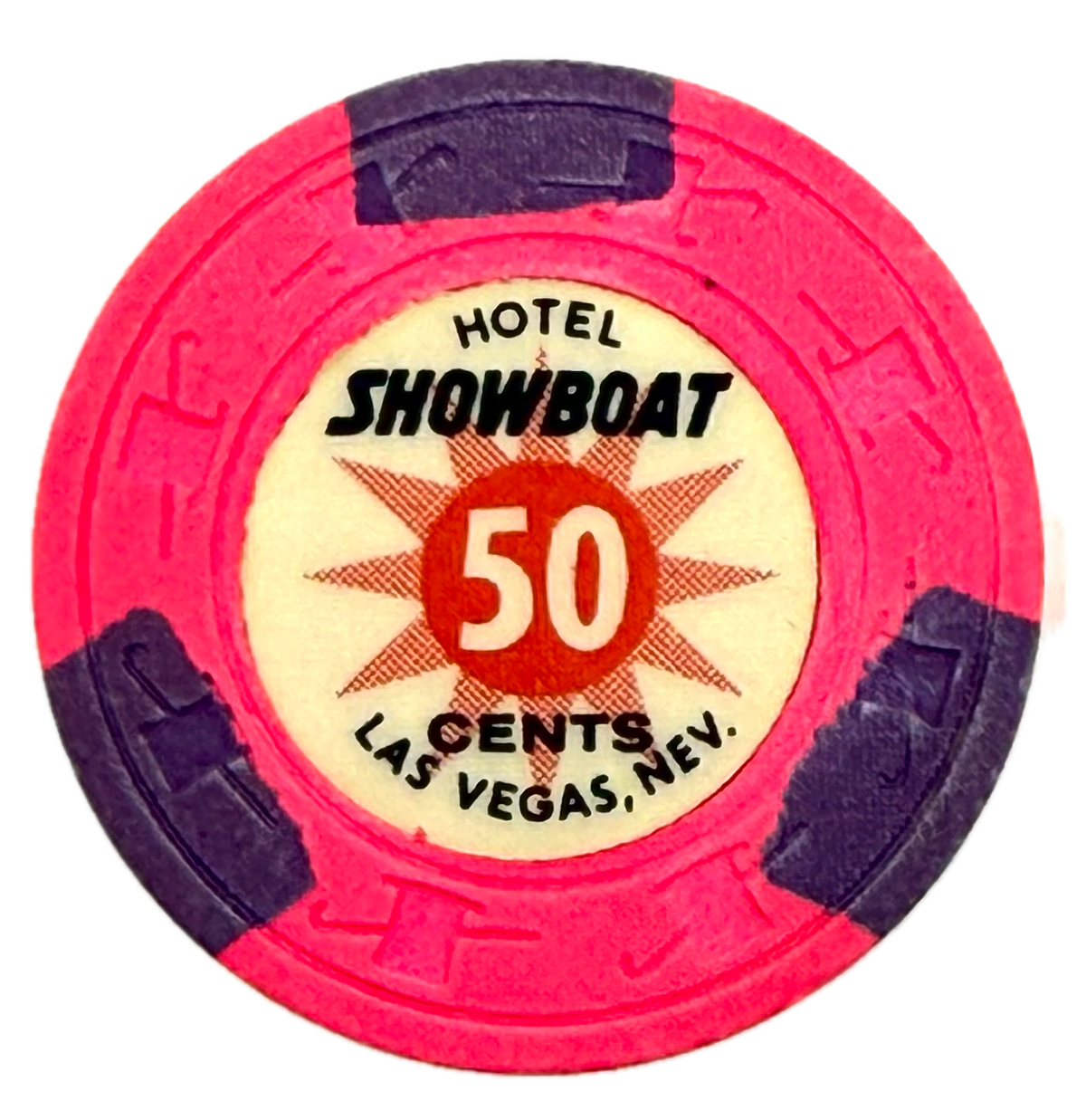 Showboat Casino Las Vegas Nevada 50 Cent Chip 1980s