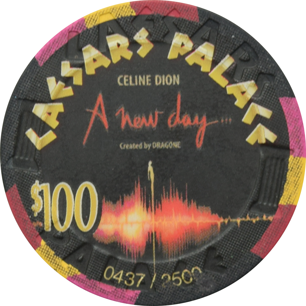 Caesars Palace Casino Las Vegas Nevada $100 Celine Dion #1 Chip 2003