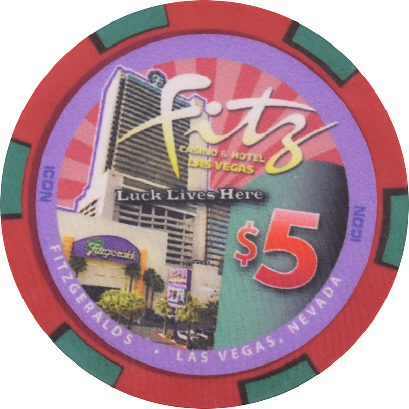 Fitzgeralds Casino Las Vegas Nevada $5 Chip 2010